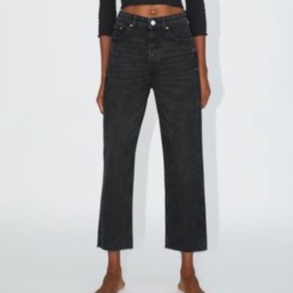 Zara Denim - Zara straight leg crop jeans